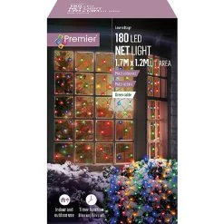 Premier Rainbow Battery Operated Light Net (180 LEDs) -Tinsel Nest Sales Store 1214394 2