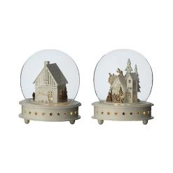 Lumineo Led Village Cloche (Assorted Designs)