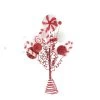 Festive Red & White Tree Topper 36cm