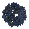 Gisela Graham Dark Blue Fabric Hydrangea Medium Candle Ring