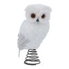 Gisela Graham White Plush Owl Tree Topper