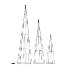 Three Kings Set Of 3 Warm White 640 LED TreeCone Trio -Tinsel Nest Sales Store 1238739 1