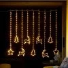 Three Kings Warm White Festive Curtain Lights
