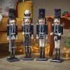 Three Kings Navy & Silver Extra Large Nutcracker (Assorted Designs)