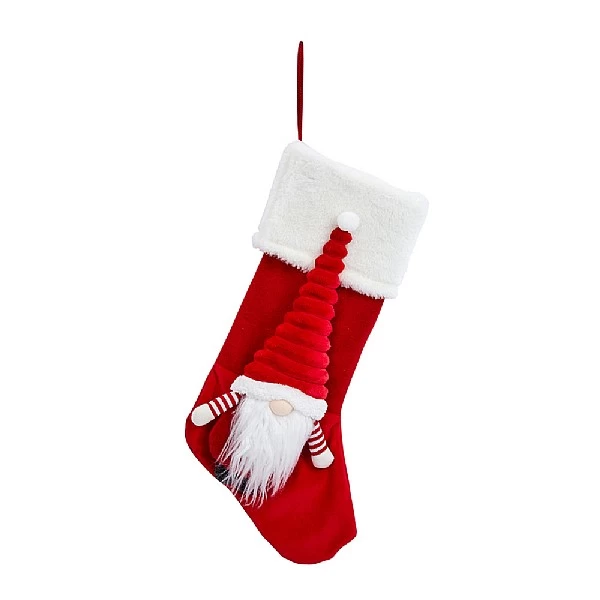 Three Kings Hanging Gonk Stocking Red 2 Three Kings Hanging Gonk Stocking Red - Image 2