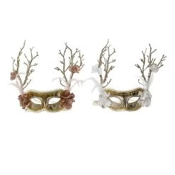 Decoris Ballroom Mask Decorations 27cm (Assorted Colours)