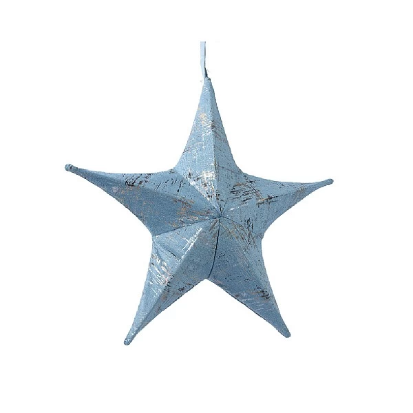 Decoris Grey Velvet Star 28cm 1 Decoris Grey Velvet Star 28cm