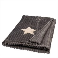 Decoris Grey Ribbed Sherpa Throw -Tinsel Nest Sales Store 1239102 3