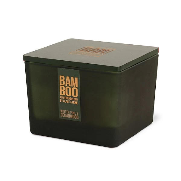 History & Heraldry Bamboo Centerpiece Jar Candle - Winter Pine & Cedarwood 1 History & Heraldry Bamboo Centerpiece Jar Candle - Winter Pine & Cedarwood