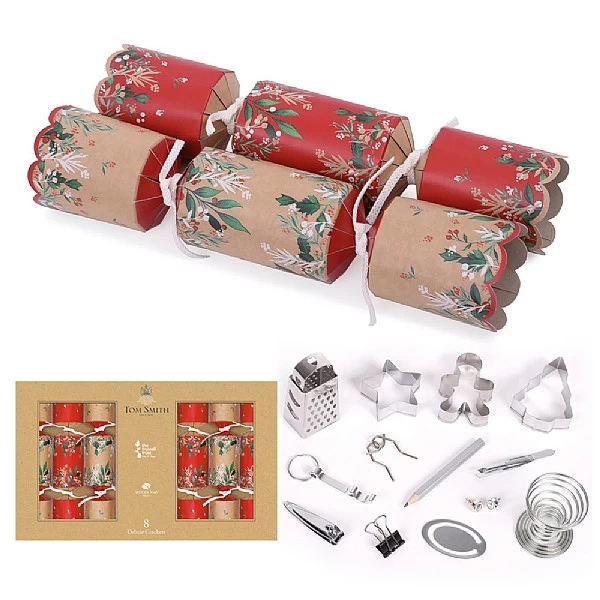 Tom Smith Box Of 8 14" Kraft Deluxe Crackers (FSC) 1 Tom Smith Box Of 8 14" Kraft Deluxe Crackers (FSC)