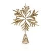 Premier Antique Gold Snowflake Tree Topper 29cm