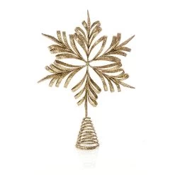 Premier Antique Gold Snowflake Tree Topper 29cm