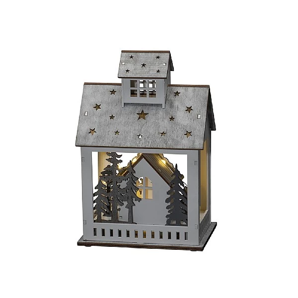 Konst Smide LED Wooden House And Market 2 Konst Smide LED Wooden House And Market - Image 2