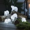 Konst Smide 5 Piece LED Acrylic Polar Bear Light Set