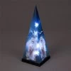 Snowtime 35cm Laser Pyramid - The Snowman And Friends (Battery Operated)