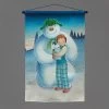 Snowtime Fibre Optic 40x60cm The Snowman, Snowdog & Billy Tapestry (Battery Operated)