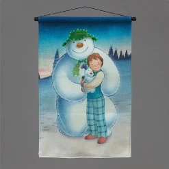 Snowtime Fibre Optic 40x60cm The Snowman, Snowdog & Billy Tapestry (Battery Operated)