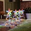 Festive Set Of 4 Spiral Multi Pathfinder Lights
