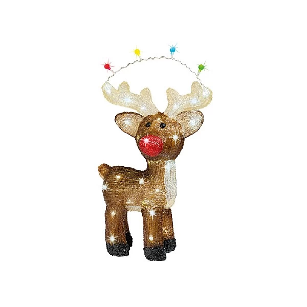 Lumineo Flashing Acrylic Led Deer 47cm 1 Lumineo Flashing Acrylic Led Deer 47cm