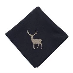 Peggy Wilkins Fern Arch Pewter Napkins (Box Of 4)