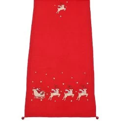 Peggy Wilkins Night Flight Red 14x75" Table Runner