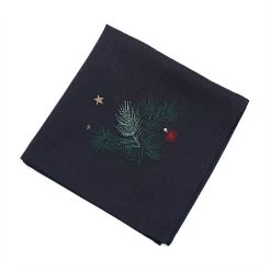 Peggy Wilkins Winter Springs Pewter Napkins (Box Of 4)