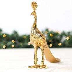 Gold Aluminium Peacock -Tinsel Nest Sales Store 1242248 3