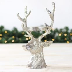 Aluminium Reindeer Head Tealight Holder 5 Aluminium Reindeer Head Tealight Holder -Tinsel Nest Sales Store 1242254 3