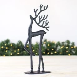Small Aluminium Black Reindeer