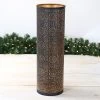 Large Black & Gold Iron Tealight Holder
