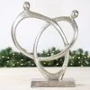 Large Silver Aluminium Modern Sculpture