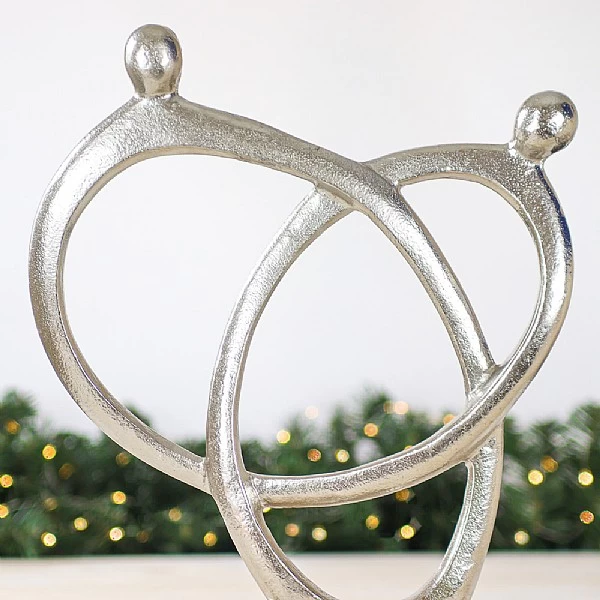 Large Silver Aluminium Modern Sculpture 2 Large Silver Aluminium Modern Sculpture - Image 2