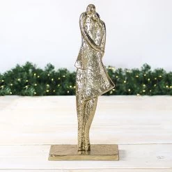 Large Aluminium Couple Standing Sculpture