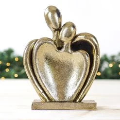 Small Aluminium Couple Heart Sculpture