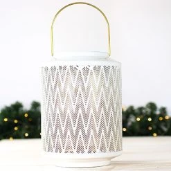 Ecru Small Iron Lantern