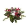 Berry Pine Cone Candle Holder