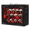 Decoris Box Of 42 Oxblood Glass Baubles