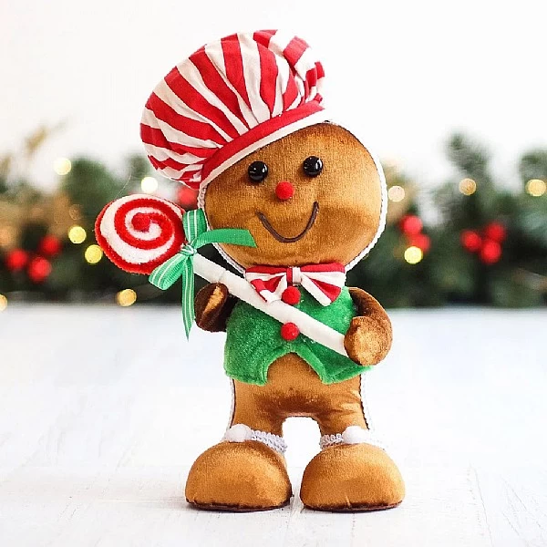 26cm Chef Gingerbread Boy With Lollipop 1 26cm Chef Gingerbread Boy With Lollipop