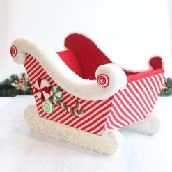46cm Candy Cane Sleigh