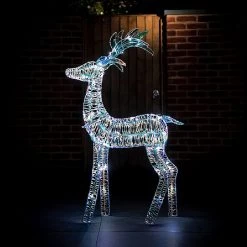 125cm LED Iridescent Reindeer
