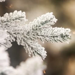 7ft Balmoral Flocked Spruce Artificial Christmas Tree -Tinsel Nest Sales Store 1244764 3