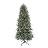 6.5ft Slim Frosted Berry Spruce Artificial Christmas Tree