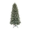 6.5ft Pre-Lit Slim Frosted Berry Spruce Artificial Christmas Tree