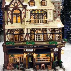 Lemax Wesley Pub -Tinsel Nest Sales Store 451889 2