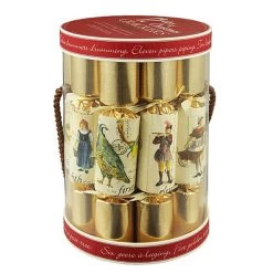 Robin Reed 12 Days Of Christmas 10" Christmas Crackers Pack Of 10