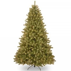 National Tree Company 7.5ft Pre-Lit Lakewood Spruce Feel-Real Artificial Christmas Tree