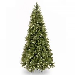 National Tree Company 6.5ft Pre-Lit Bayberry Spruce Slim Feel-Real Artificial Christmas Tree