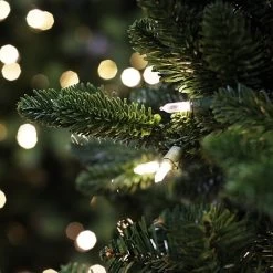 National Tree Company 6.5ft Pre-Lit Bayberry Spruce Slim Feel-Real Artificial Christmas Tree -Tinsel Nest Sales Store 941251 1 1