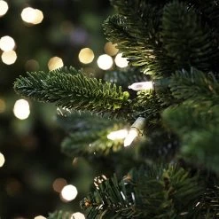 National Tree Company 7.5ft Pre-Lit Bayberry Spruce Slim Feel-Real Artificial Christmas Tree -Tinsel Nest Sales Store 941251 1