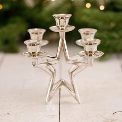 5 Candle Star Candlestick Holder